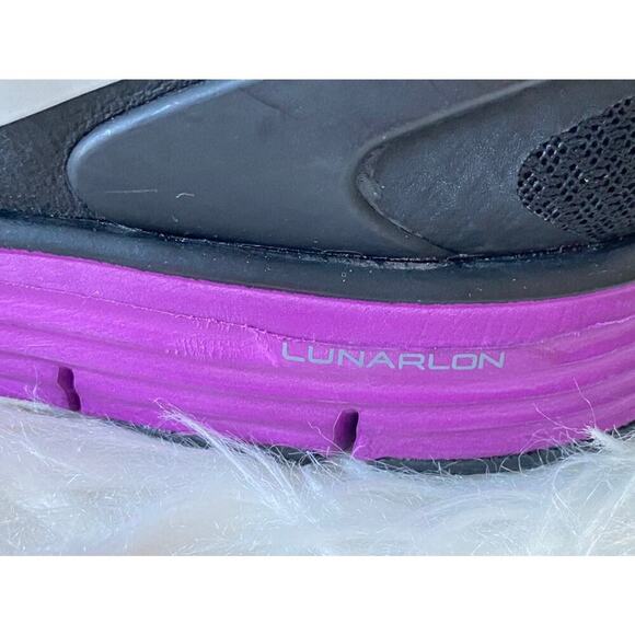 Nike Lunar Fit Sole US 8 Athletic Women's Running Sneakers Black Lace Up - Picture 5 of 12